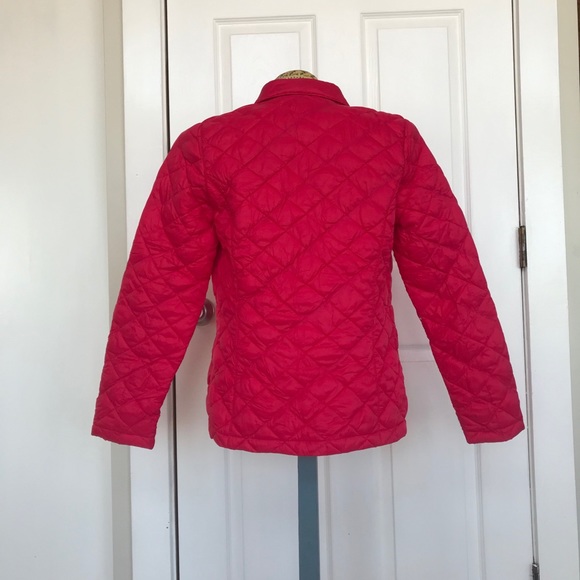 Quilted Pink Snap Closure LL Bean Jacket Sz Small - Picture 2 of 4